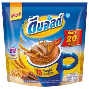 ดีมอล์ต3อิน1 เครื่องดื่มมอล์ตสกัด30กX20ซอง